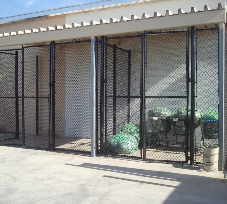 AFC Grand Island - Chain Link Fencing, 8' Chain Link Recycling Enclosure - AFC - IA