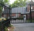 AFC Grand Island - Custom Gates, Overscallop Estate Gate with Puppy Accent at Bottom